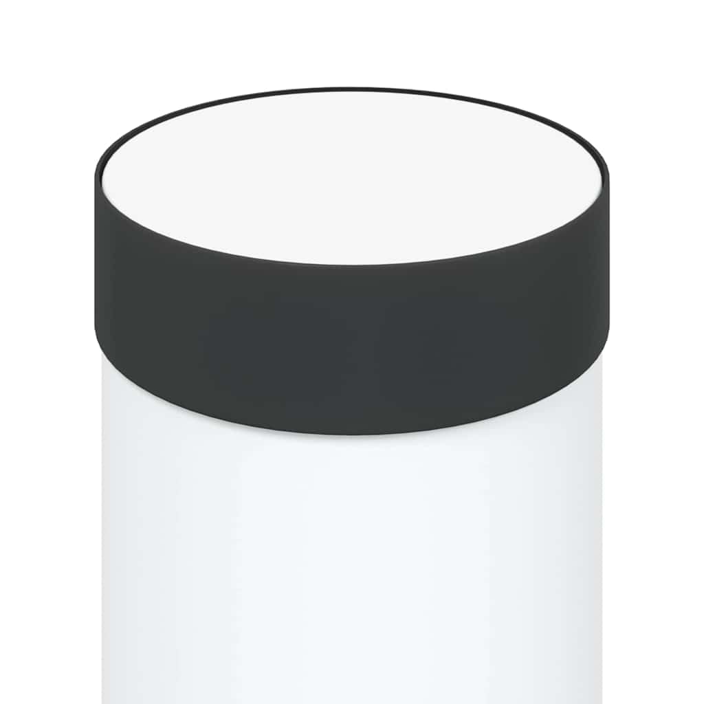 Set di 3 lampade a colonna con sensore e presa, 50 cm, in acciaio inox, IP44, per terrazza, giardino, con sensore di movimento e diffusore, moderna lampada a LED per soggiorno, camera da