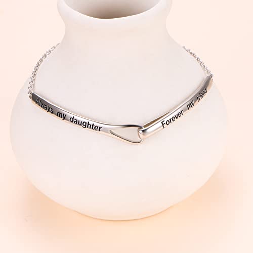 Sterling Silver Engraved Inspirational Adjustable Infinity Bracelet Graduation Gift for Mother Sister Best Friend Jewelry for Women2