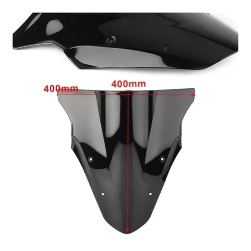 Bulle moto ER6F confort autoroute contre vent et turbulences - 5