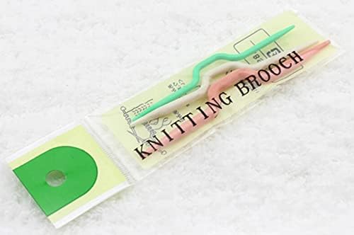 Cafurty Knitting Cable Needles, 3 PCS Plastic Mixed Color Safety Pin Cable Knitting Bent Weaving Needle Hooks 3 Pieces for Sweaters Socks Yarn Sewing Crochet Embroidery