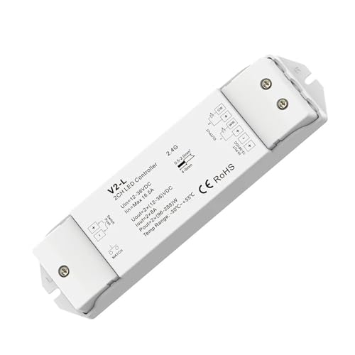Contrôleur LED CCT V2-L variateur 2.4G double canal pour éclairage architectural linéaire