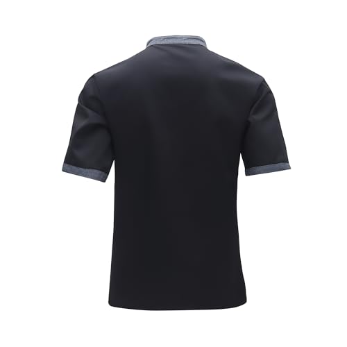 Cuisine homme de chef veste manches courtes pour vêtement pro