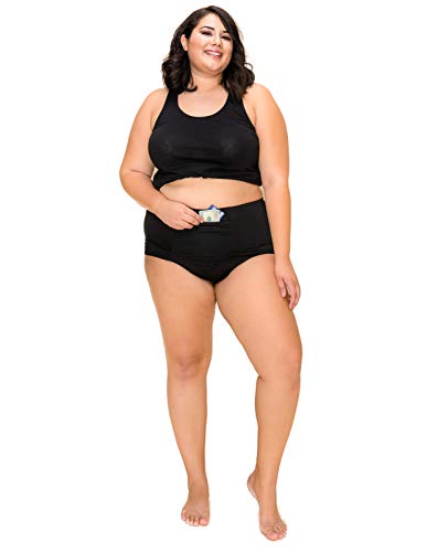 Barbra’s Women’s Travel Pocket Underwear Girdle Brief Panties S-4XL (2XL, 3 Pack) - Thumbnail 4