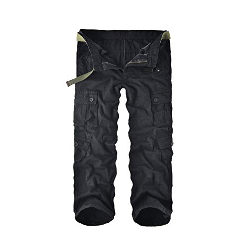 Leward Men's Cotton Casual Military Army Cargo Camo Combat Work Pants with 8 Pocket