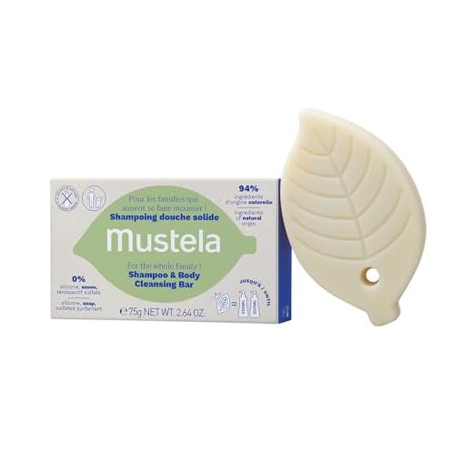 Mustela Shampoo Sólido Corpo E Cabelo 75G - Sabonete E Shampoo 2 Em 1 - Vegano Sem Fragrância E Com 94% De Ingredientes De Origem Natural - Para Bebês Crianças E Adultos