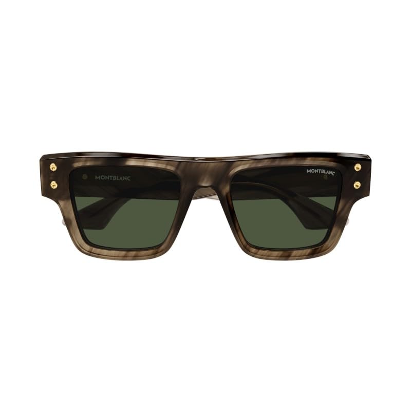 Montblanc Mens Sunglasses Brown Brown Green Mb0253s2