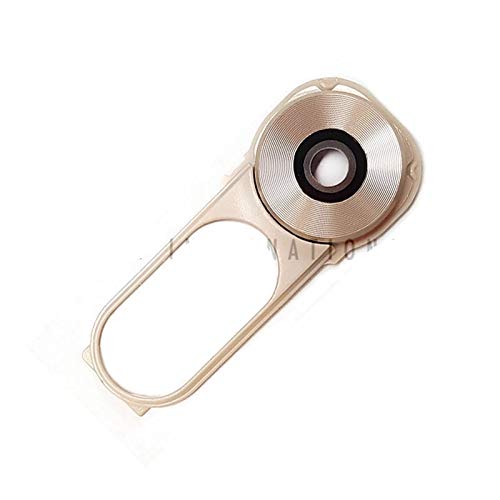 ePartSolution Rear Main Back Camera Cover Lens Glass + Frame Holder Replacement for LG V10 H900 H901 VS990 H960 USA (Gold)