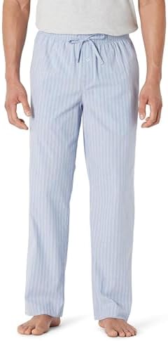 Amazon Essentials Pantaloni del Pigiama in Popeline di Cotone Elasticizzato Uomo