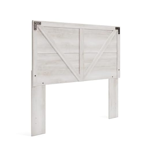 Signature Design by Ashley Shawburn Modern Farmhouse Headboard, Queen, Whitewash