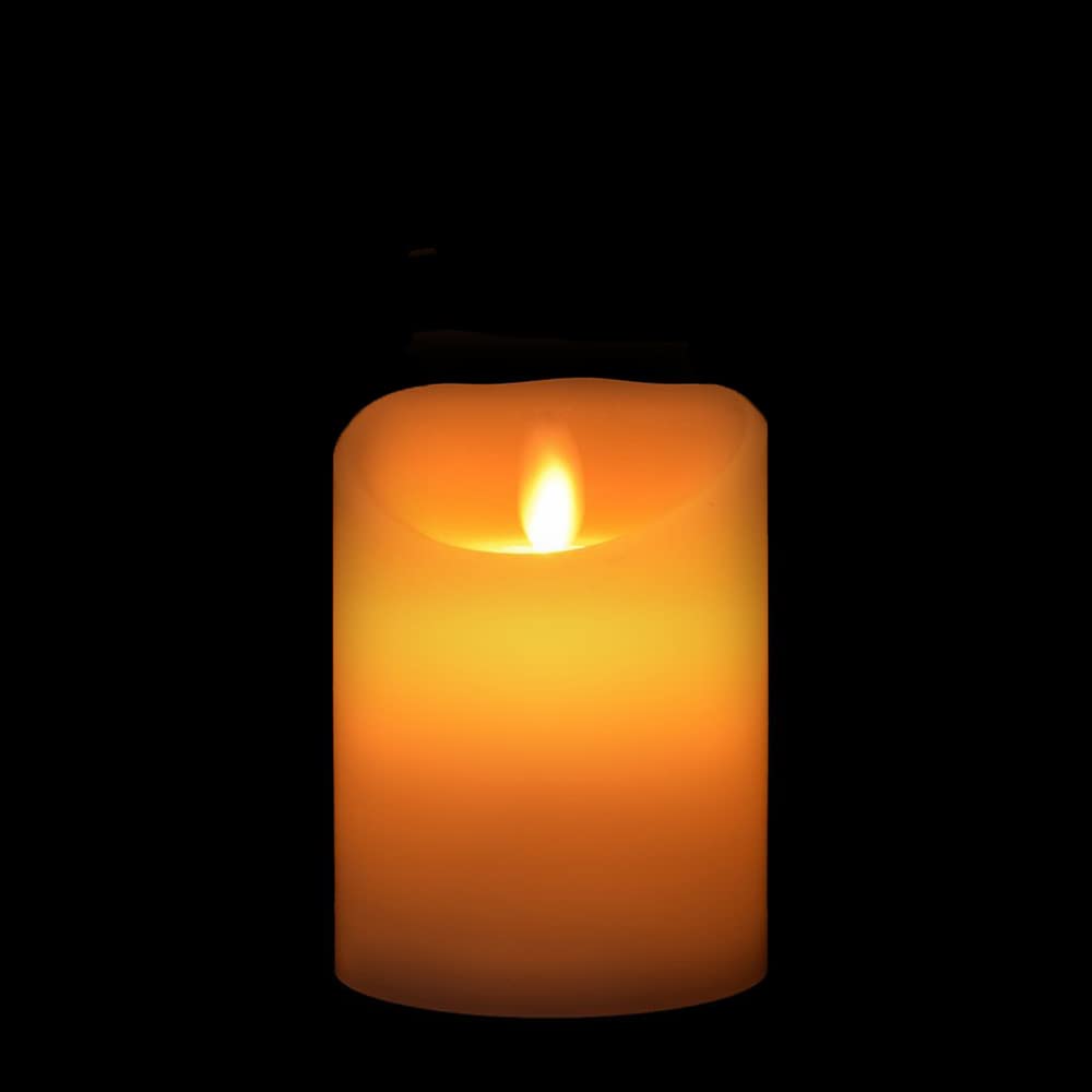 Qelus Flameless Candles, LED Tea Lights, Flameless Flickering Electric Fake Candle, Battery Operated LED Votive Candles with Warm White Light for Wedding, Valentine's Day, Halloween, Christmas