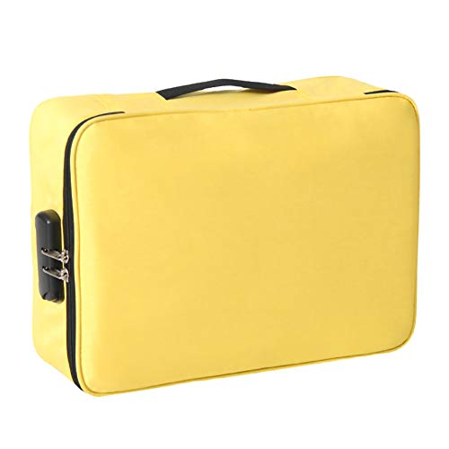 YOUNICER computadora portátil bolso de mano bolsa de almacenamiento de documentos cartera cartera gran capacidad de almacenamiento bolsa de viaje impermeable oxford tejido estuche