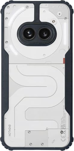 Image of AIBEX Crystal Clear Back Cover Case for Nothing Phone (2a) / Nothing Phone (2a) Plus | 360 Degree Protection | Shock Proof Design | Transparent Back Cover Case (PC & TPU, Black Bumper)