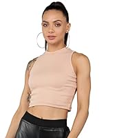 Rock Paper Scissors Womens Halter Neck Crop Tank Top Plus Size Stylish Tops