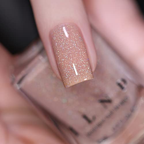 Image of ILNP Toasted - Soft Beige Holographic Jelly Nail Polish