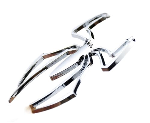 Image of Chrome 3D Metal Black Widow Spider Emblem Badge with Adhesive for Can-Am Spyder F3 RT R 600