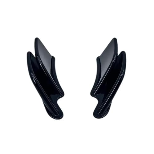 Capot de selle moto noir brillant et kit d'aile de vent universel pour Kawasaki