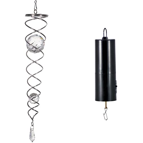 CIM Windspirale - Crystal Twister mit Motor - Abmessung: 6x34cm - inkl. Wirbel, Haken und Nylonschnur - attraktive Dekoration