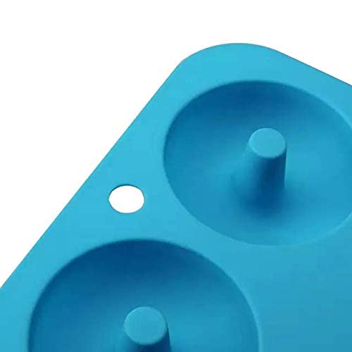 Folca® 1 Pc 6 Cavity Doughnut Silicone Mould for Handmade Soap, Cake, Jelly, Pudding, Chocolate, Dessert etc (6 Cavity Doughnut Mould)