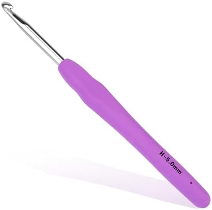 SHWAKK Crochet Hook, 5.0 mm Ergonomic Crochet Hook, Crochet Needl...