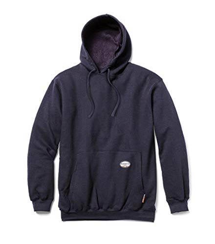 Rasco FR Men's Fleece Pullover Hoodie, Designed in the USA, Kangaroo Front Pouch Pocket, CAT 2, NFPA 21123