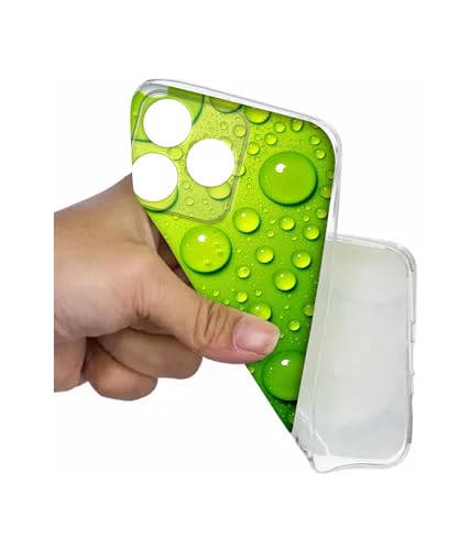 Image of Casotec Green Bubbles Design Printed Silicon Soft TPU Back Case Cover for Realme C63 4G / Narzo N63 4G