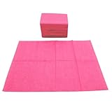Générique 50 pcs bavoirs dentaires noirs EURONDA, bavoirs de tatouage imperméables jetables de qualité supérieure, couvertures de table de tatouage (Rose)