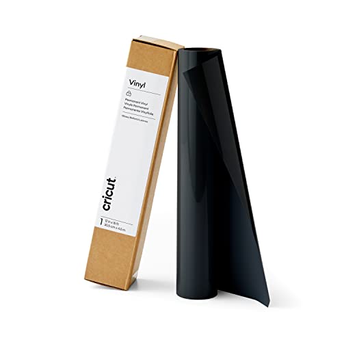 Cricut Premium Removable Vinyl (12 In × 15 Ft), No-Residue Easy Removal Up To 2 Years, Perfect For Indoor-Outdoor Diy Projects & Removable Decals, Compatible With Cricut Machines, Black #TOP2