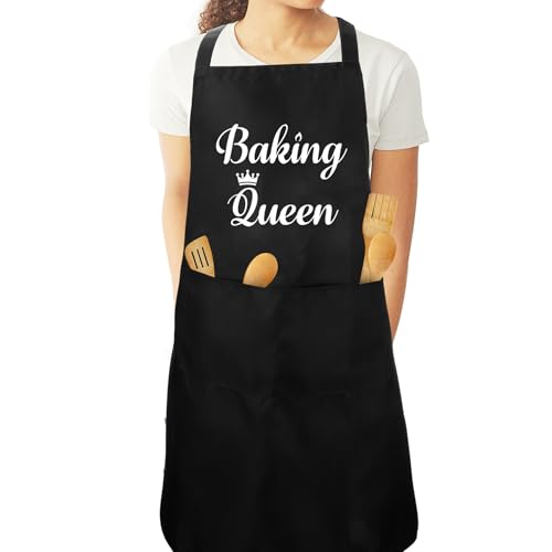 OZOSHINE Aprons for Women Baking Gifts for Wife Nanny Black Apron for Cooking Mothers Day Gifts for Auntie Mum Birthday Gifts Retirement Gifts for Women Easter Secret Santa Gifts for Woman OZOSHINE Aprons for Women Baking Gifts for Wife Nanny Black Apron for Cooking Mothers Day Gifts for Auntie Mum Birthday Gifts Retirement Gifts for Women Easter Secret Santa Gifts for Woman