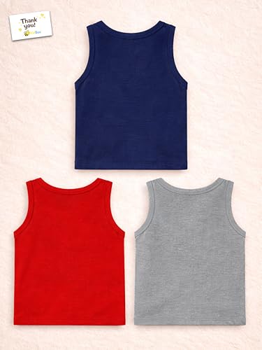 Image of Kidbee Cotton Vests for Boys & Girls (Set of 3)