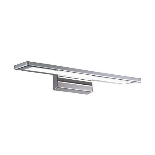 Lámpara de pared de LED aplique, lámpara de baño con estructura de metal para espejos y cuadros (cromo, M - 52 cm)