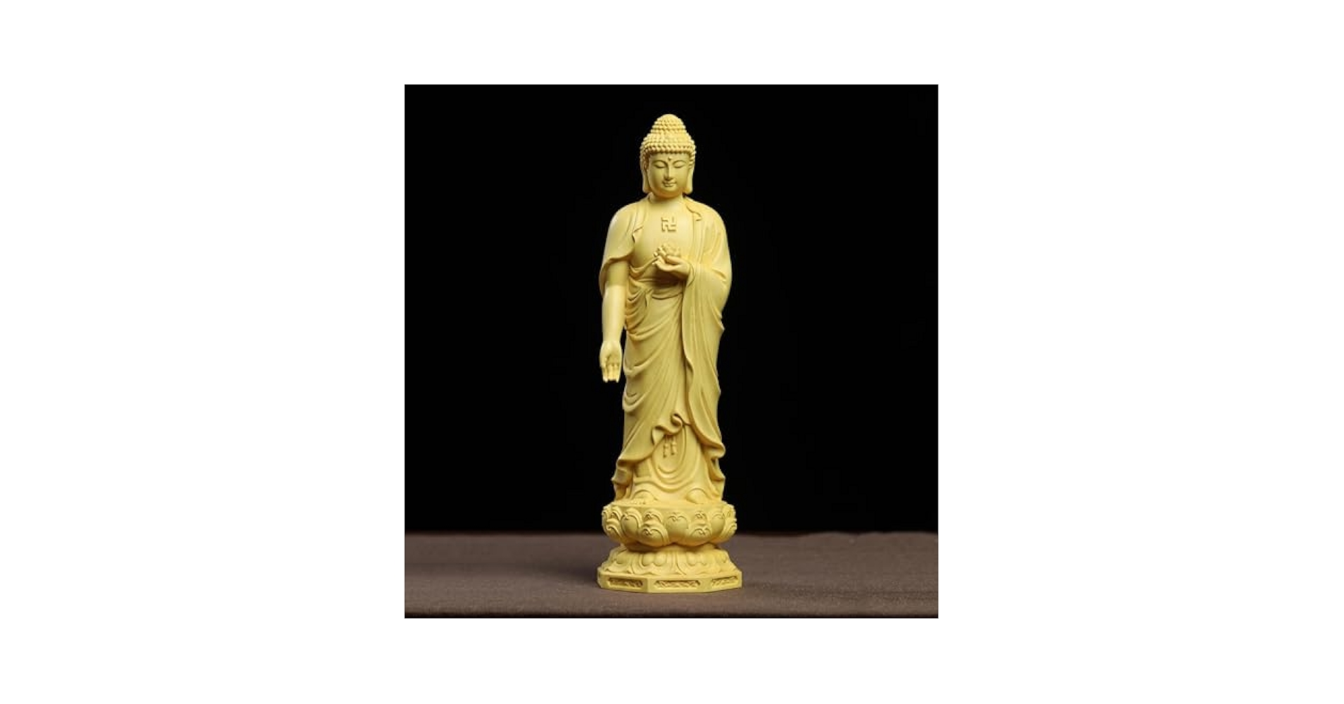豪華！木彫仏像 三面阿弥陀三尊座像 彫刻 仏教工芸 柘植材 修縁堂】木彫仏像 三開仏 阿弥陀三尊 彫刻 仏教工芸品 柘植材