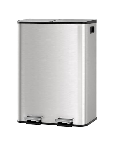 Bote de Basura Doble Acero Inoxidable 2x8 Gal OUTLANE