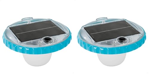 Lampe flottante solaire Intex pour éclairer un bassin sombre la nuit