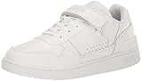 Lacoste Men's T-Clip Velcro Sneaker, BLK/WHT, 12.5