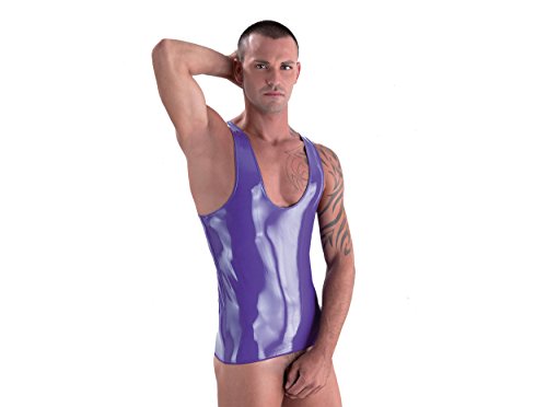 Preisvergleich Produktbild EROS VENEZIANI Lackshirt VIOLETT M / L
