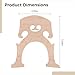 Precision Handcrafted 1/8 Cello Bridge, Maple, Enhanced Resonance And Direct Use For Superior Sound