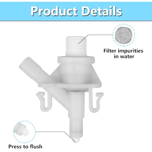 Image of 4 PACK 385311641 RV toilet valve kit Fits for Dometic 300|301|310|311|320 |321 Pedal-Flush Toilets Leakage Resistance RV Toilet Parts With Flush Ball Seal