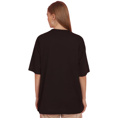 Image of Mack Jonney Printed Round Neck Cotton Regular Fit Oversize Half Sleeves Tshirt for Women(Pack of 3)-MACK631145