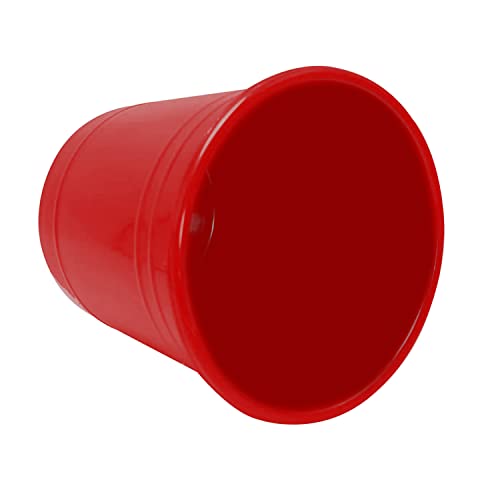 Image of Kuber Industries Plastic Dustbin|Portable Garbage Basket & Round Trash Can for Home,Kitchen,Office,College,5 Ltr.(Red)