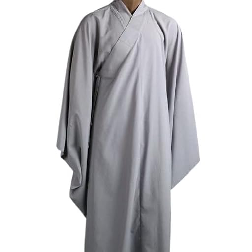 Ropa Budista Túnica Meditación Abrigo Largo Ropa De Monje Monje Shaolin Trajes De Kung Fu Uniformes De Meditación Túnica Budista Zen Lay (Color: Gris, Tamaño: XXL) | Ya disponible en tu tienda friki favorita! En mundofriki.es!