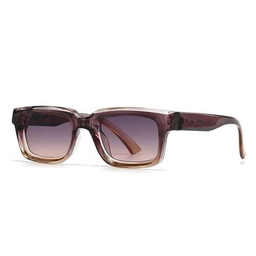 Lunettes de soleil de qualité supérieure avec rivets rétro et verres dégradés fins