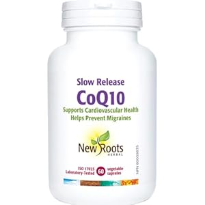 New Roots Herbal – CoQ10 Supplement (100mg) Slow Release Capsules – Ubiquinol Coenzyme Q10 (60 Capsules)