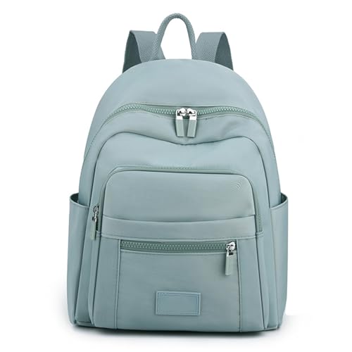 Sac à dos en nylon bleu clair de grande capacité pour l'école