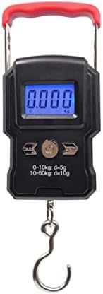 2 Pcs Digital Luggage Scale,Portable Luggage Digital Scale Fish Scale,with Backlit LCD Display,50kg Electronic Hanging Hook Scale