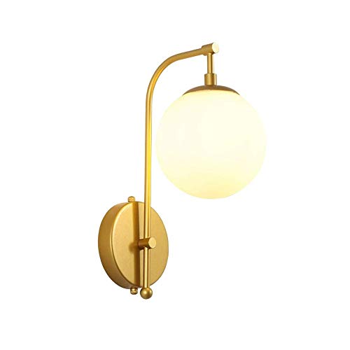 Lampes murales de forme en verre doré E27 applique murale moderne - 2