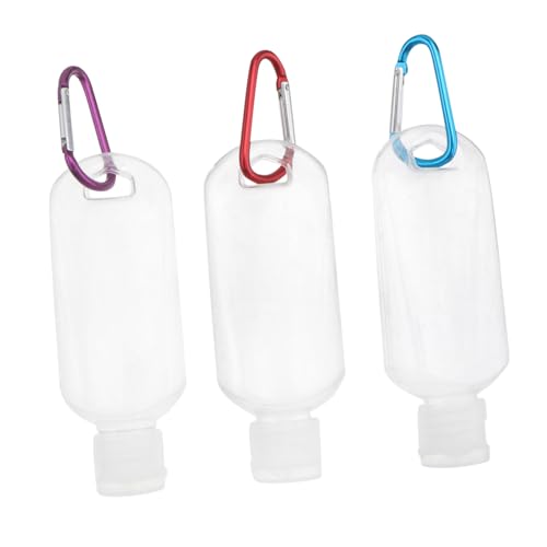 GANAZONO 10 piezas Botellas Recargables Gancho Portátil Botellas de Plástico para Viaje Dispensadores de Loción y Crema Organizador Práctico para Champú y Cosméticos Color Color Aleatorio