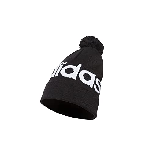 adidas H32425 Pompom Woolie Casquette Unisexe – Adulte Noir/DGH Solid Grey/Blanc OSFM