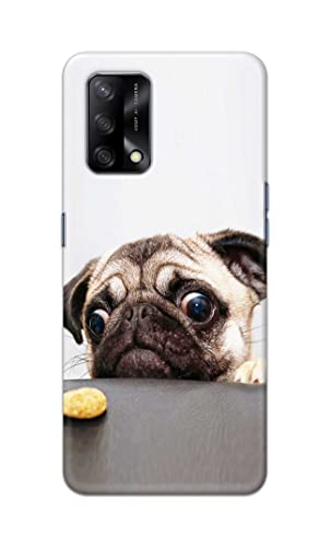 Image of PRINTFIDAA� Printed Hard Back Cover Case for Oppo F19 | Oppo F19s | Oppo A74 4G Back Cover (Pug Dog) -2808