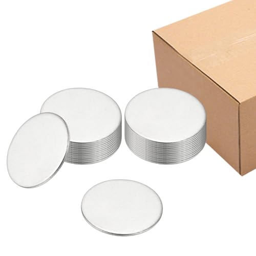 Disque métal plat 33mm en acier 304 résistant pour gravure laser nette