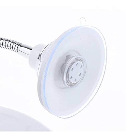 Espelho Banheiro Led 360 Flexível 10x Aumento Ventosa Maquiagem